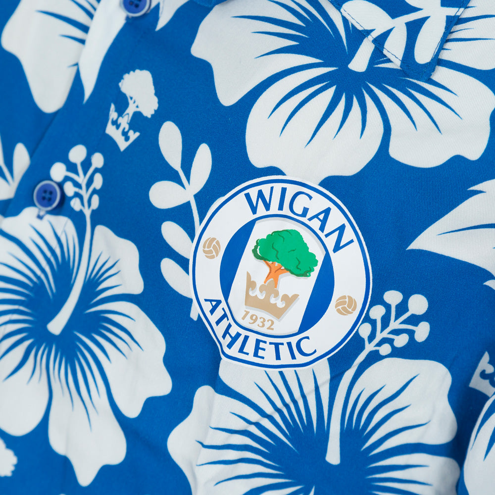HAWAIIAN SHIRT Blue/White