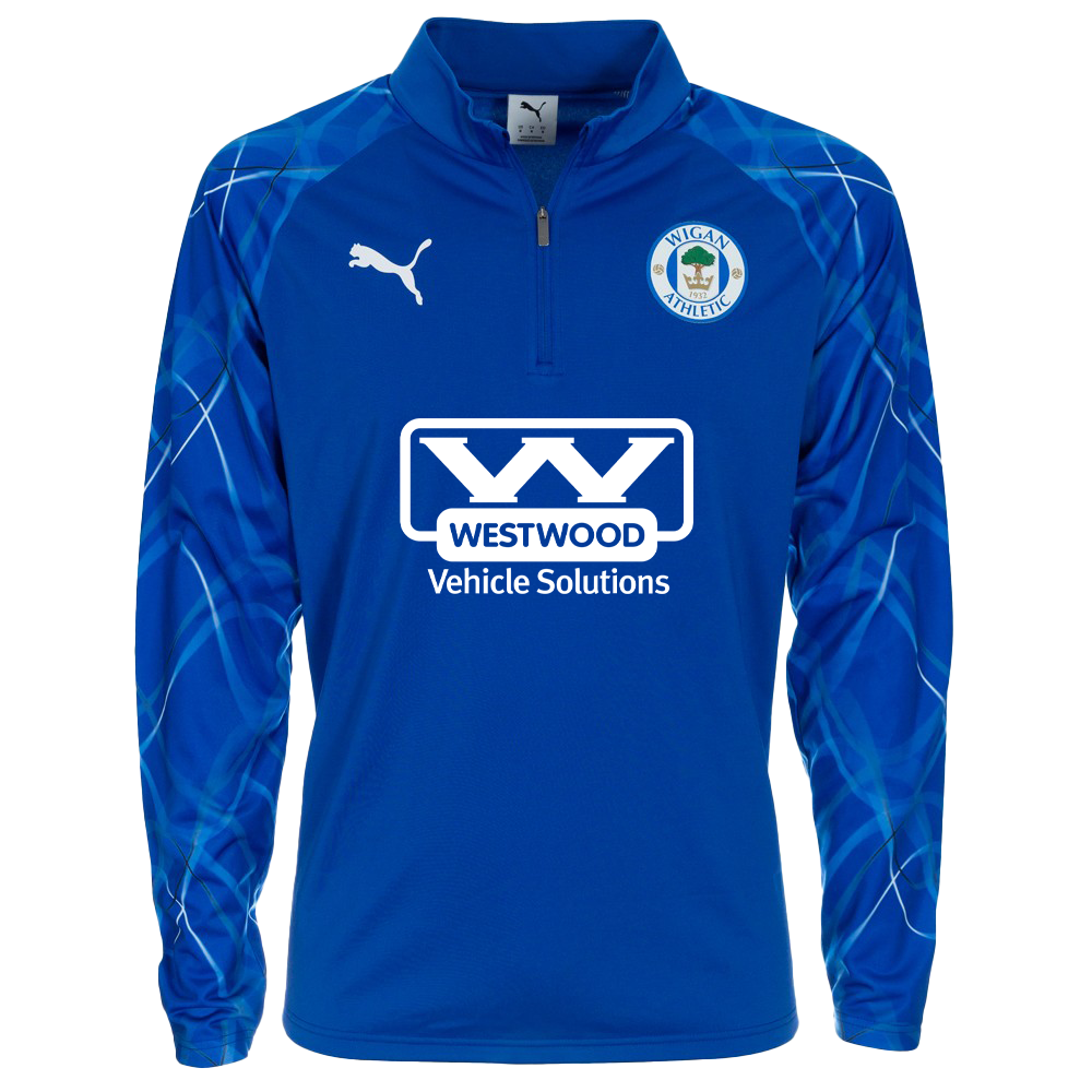 25/26 Adult Home Warm Up 1/4 Zip Blue