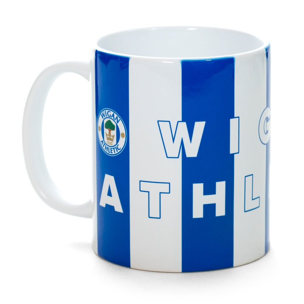 Wigan Athletic Striped Mug