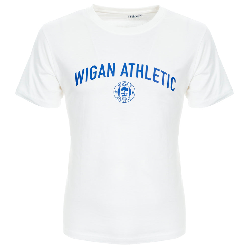 Wigan Athletic Curve T-Shirt White