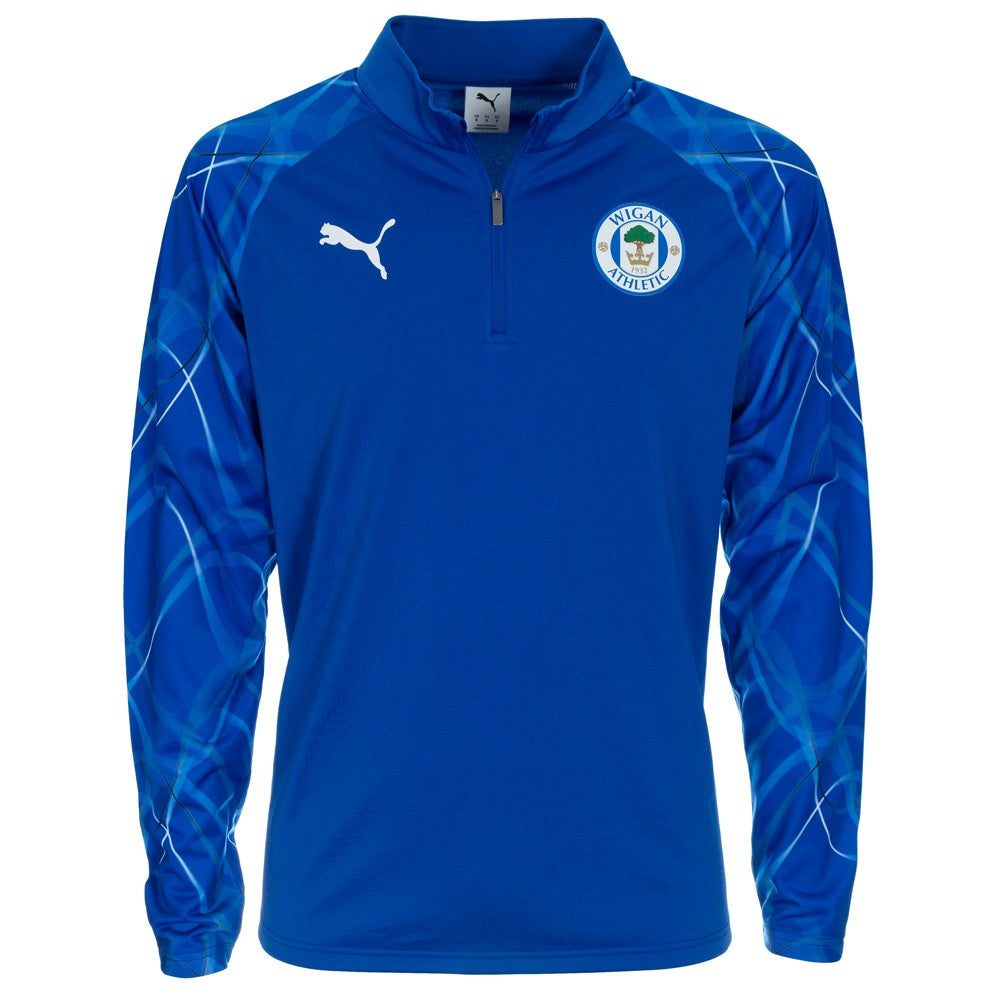 25/26 Adult Home Warm Up 1/4 Zip Blue