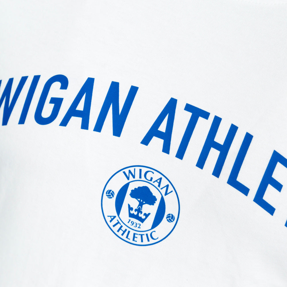 Wigan Athletic Curve T-Shirt White