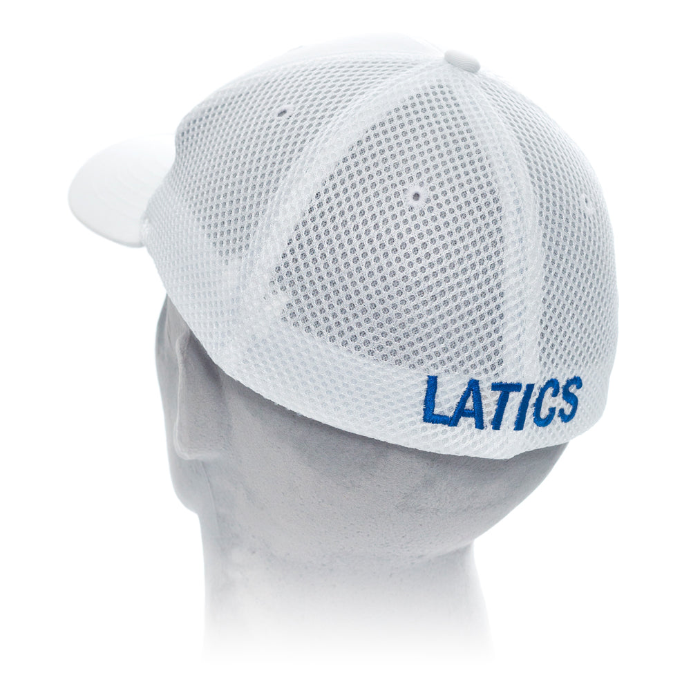 Elasticated White Sports Cap (White)
