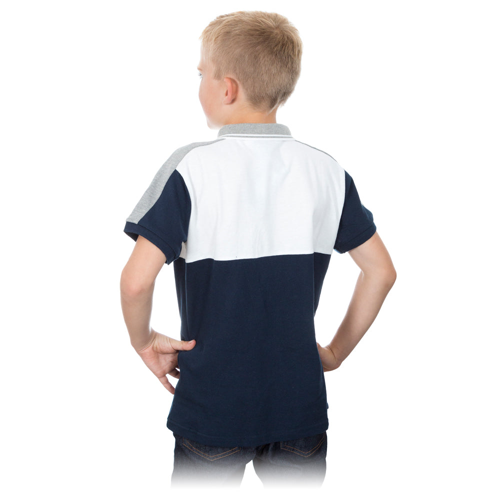 Kids Lacerta Polo (White/Navy)