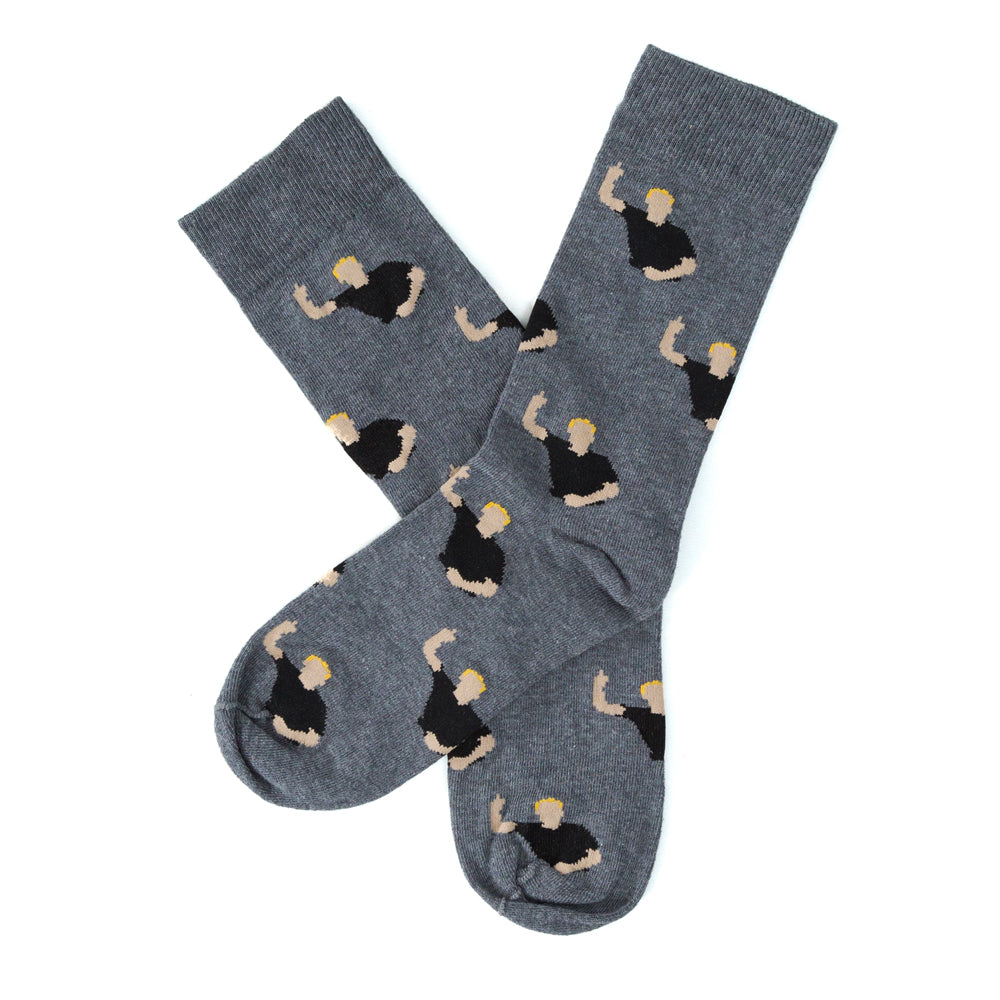 Single Celebration Sock Charcoal