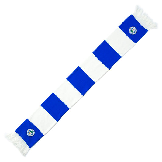 Crest Bar Scarf (Blue/White)