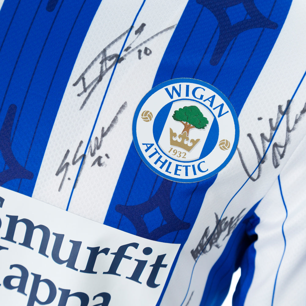 Squad Signed Shirt Wigan Athletic FC