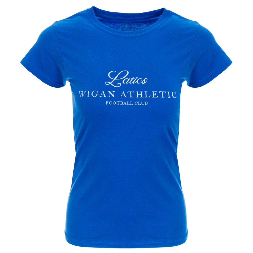 Ladies Latics t-shirt Royal Blue