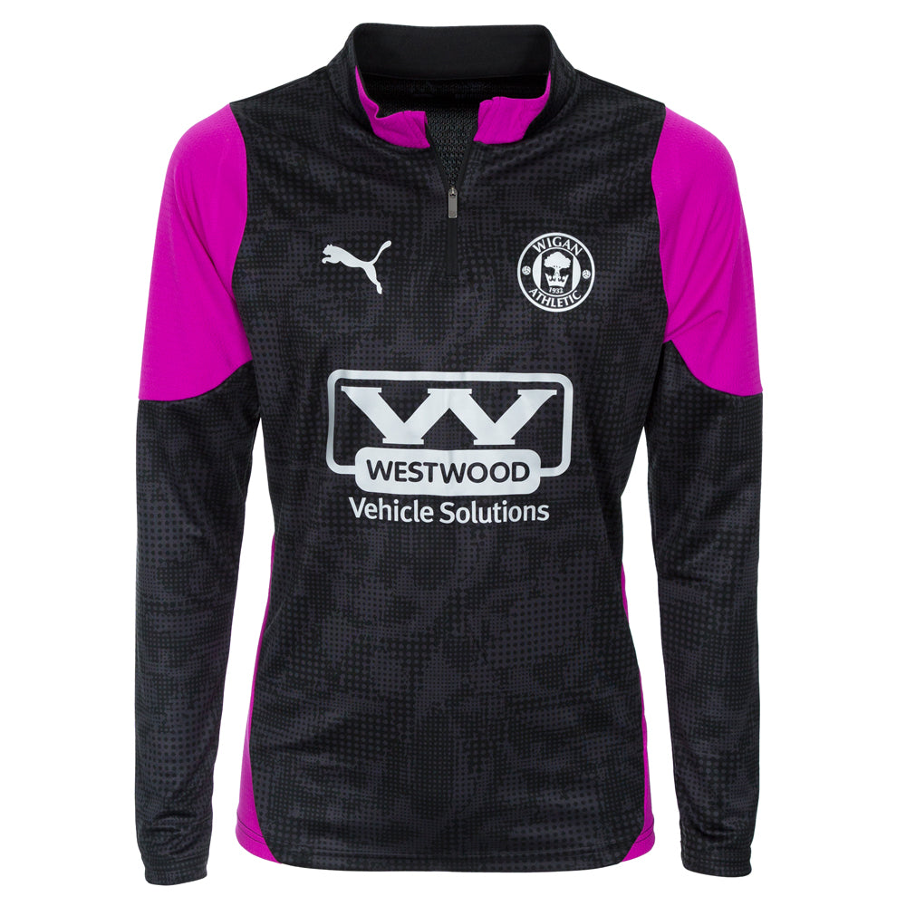 25/26 Adult Training 1/4 Zip Top Black/Magenta