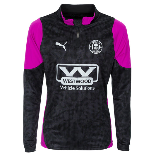 25/26 Adult Training 1/4 Zip Top Black/Magenta