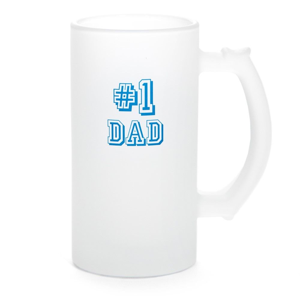 No.1 Dad Frosted Stein
