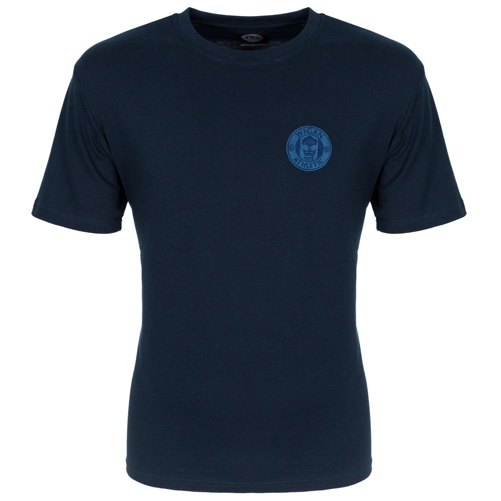 Adult Embroidered Crest T-Shirt Navy