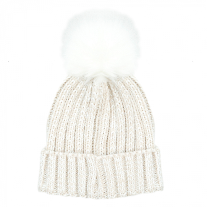 LATICS WOMENS BEIGE BEANIE