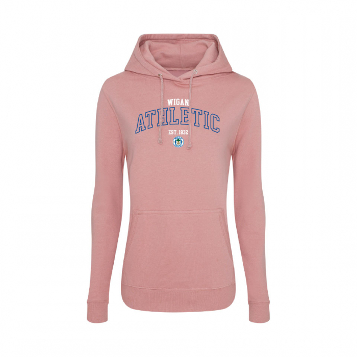 WIGAN ATHLETIC DUSTY PINK HOODIE