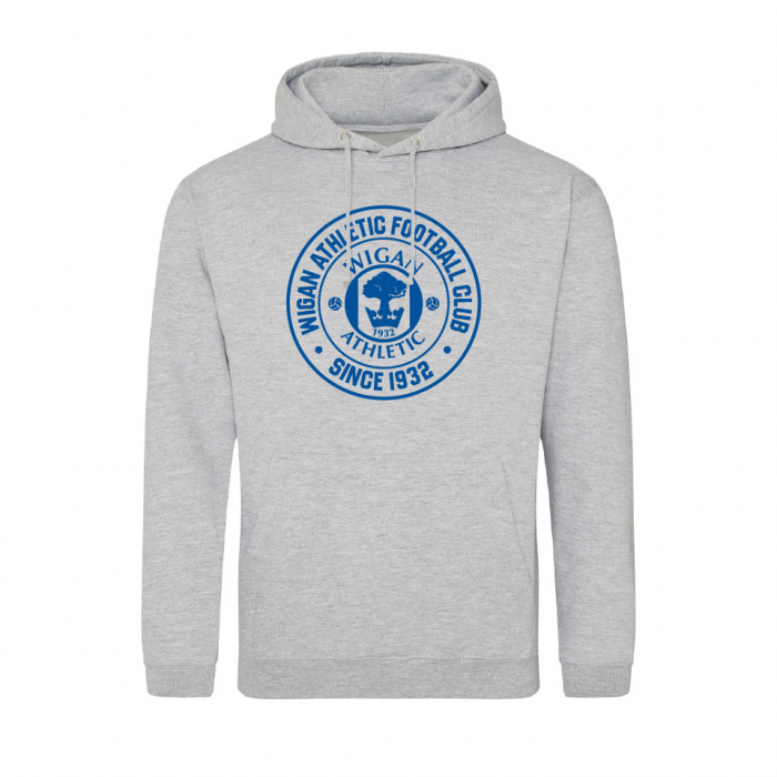 GREY CREST HOODIE 