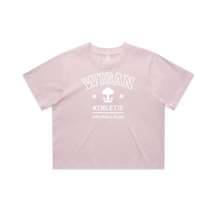 BUBBLE TEXT CROPPED TEE 