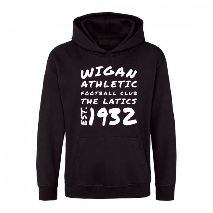 BLACK TEXT HOODIE YOUTH 