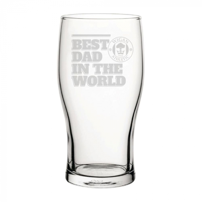BEST DAD IN THE WORLD PINT GLASS