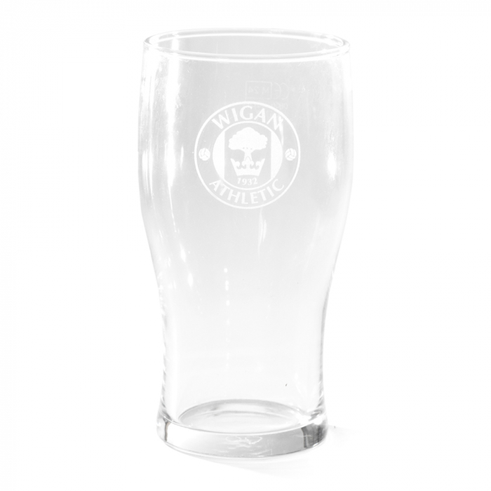 Wigan Athletic Pint Glass