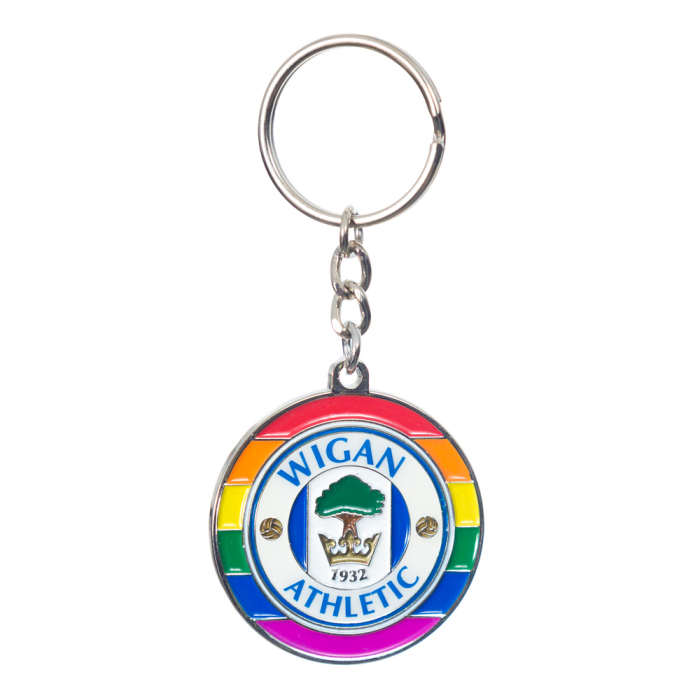 Rainbow Crest Keyring
