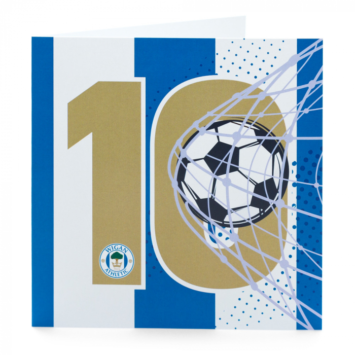 Latics 10th Birthday Card