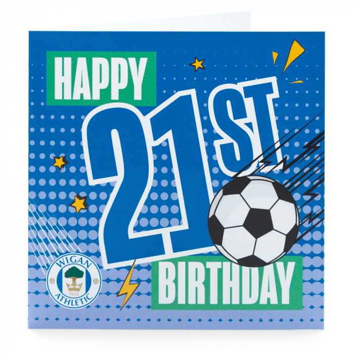 Latics 21st Birthday Card
