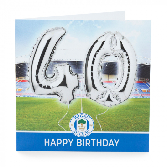 Latics 40th Birthday Card