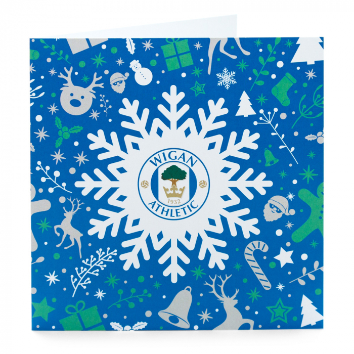 Latics Snowflake Christmas Card