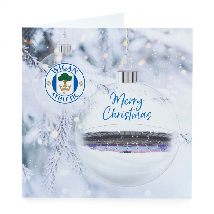 Latics Bauble Christmas Card
